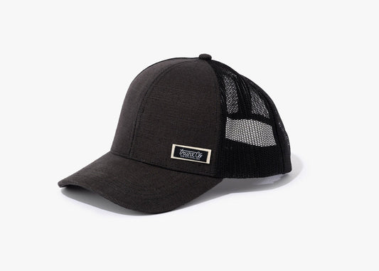 Trunx Hemp Hat: Eco-Friendly Trucker Style in Black on Black