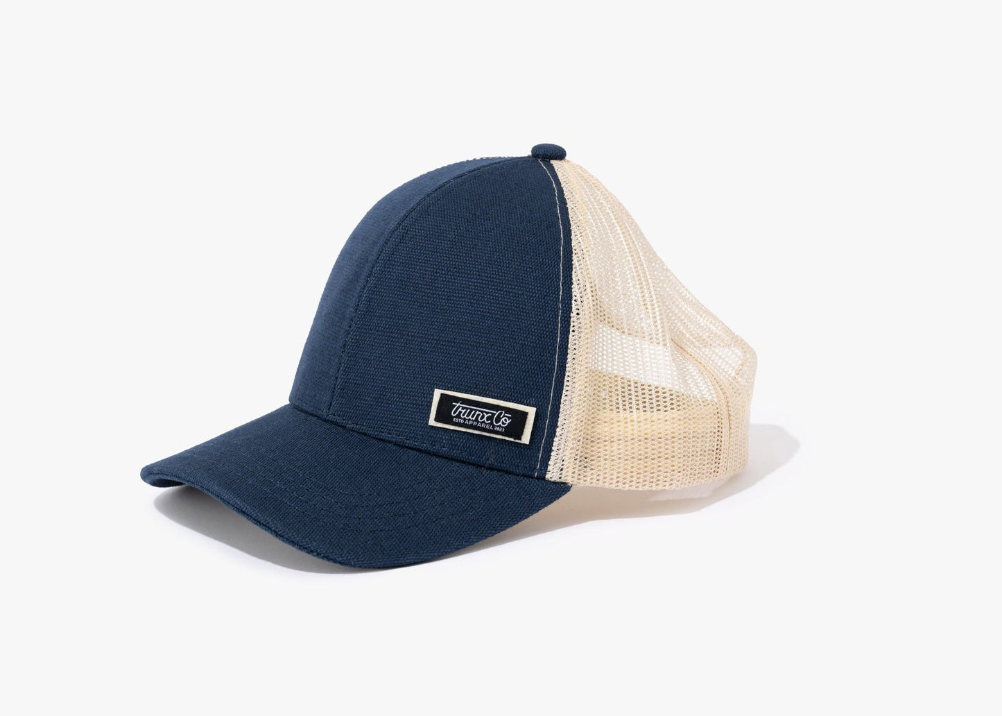 Trunx Hemp Hat - Trucker Style (Dark Navy & Oyster)